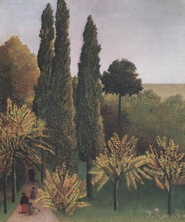 Henri Rousseau Landscape in Buttes-Chaumont oil painting picture